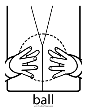 Ball Sign Teachers Printable