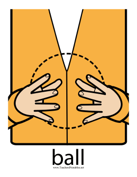 Ball Sign Color Teachers Printable