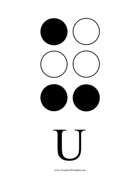 Braille U Teachers Printable