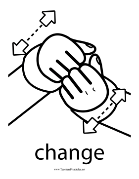 Change Sign Teachers Printable