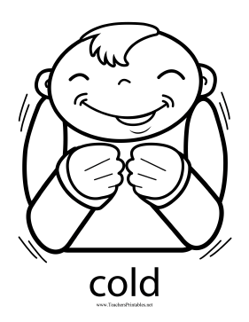 Cold Sign Teachers Printable