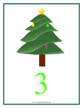 Count Chart 3 Christmas Teachers Printable