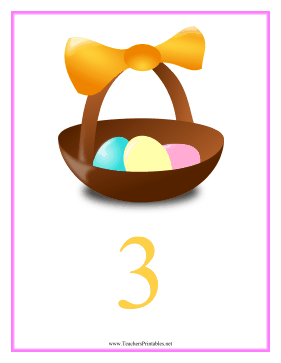 Count Chart 3 Easter Teachers Printable