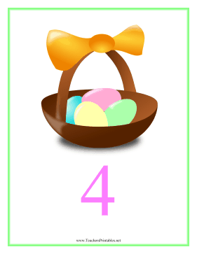 Count Chart 4 Easter Teachers Printable