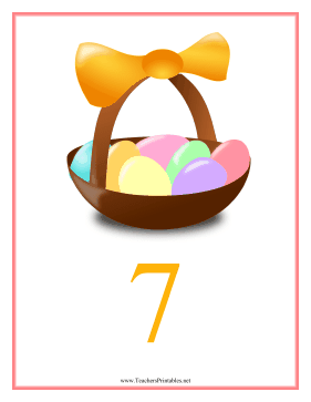 Count Chart 7 Easter Teachers Printable