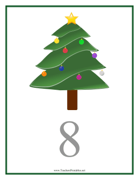 Count Chart 8 Christmas Teachers Printable