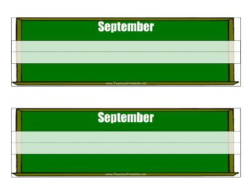 Desk Tag September Teachers Printable