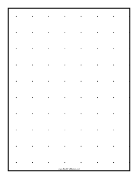 Dots one-inch Blackline Master Teachers Printable