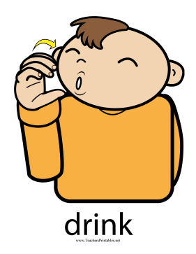 drink sign language