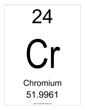 Chromium Teachers Printable