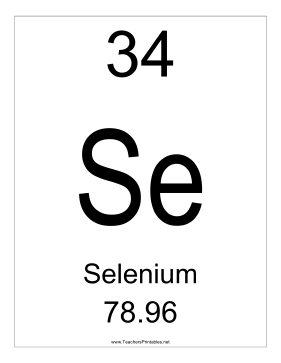 Selenium Teachers Printable