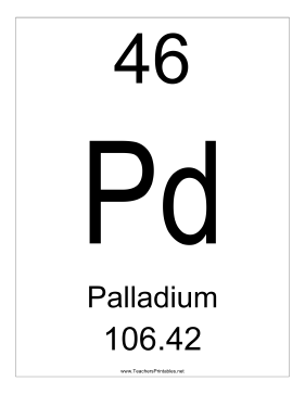 Palladium Teachers Printable