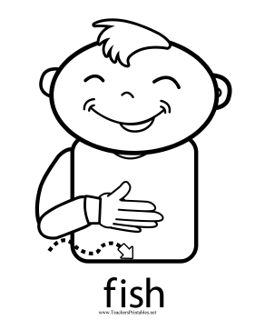 Fish Sign Teachers Printable