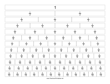 Fraction Grid Template with Labels Teachers Printable