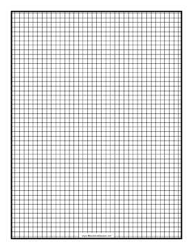 Grid fifth-inch Blackline Master Teachers Printable