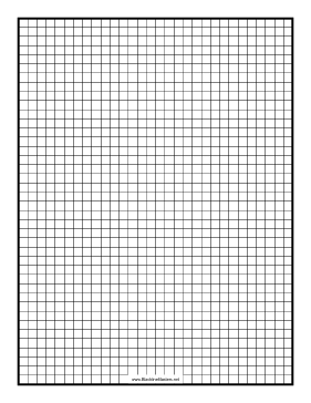 Grid quarter-inch Blackline Master Teachers Printable