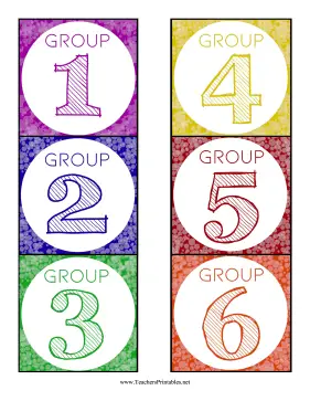 Group Labels Teachers Printable