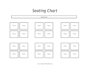 Group Pods Seating Chart