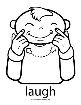 Laugh Sign Teachers Printable