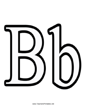 Letter B Teachers Printable