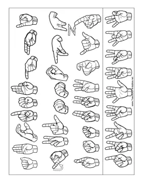 Letter and Number Chart-Outline-No Label Teachers Printable