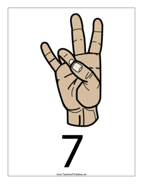 Number 7-Filled-With Label Teachers Printable