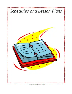 Schedules Sub Tub Divider Teachers Printable