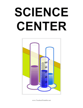 Science Center Teachers Printable