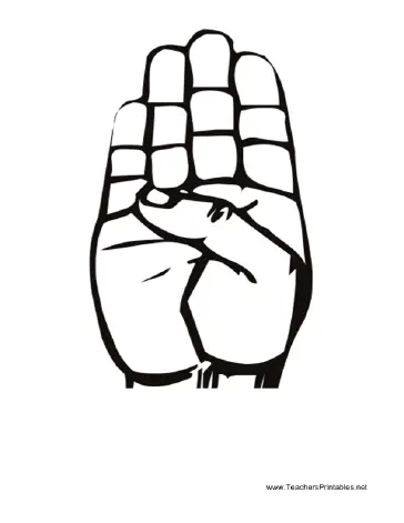 Sign Language B Teachers Printable