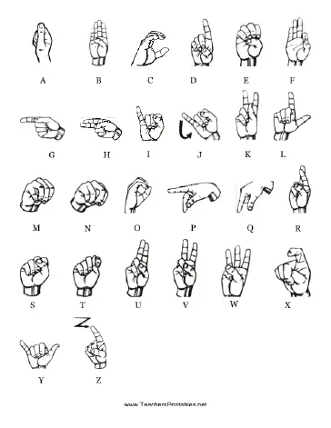 sign language cheat sheet