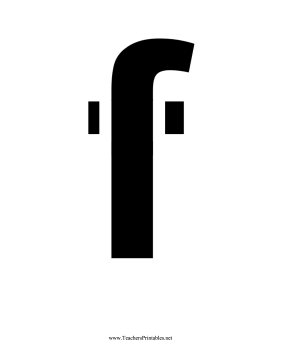 Stencil Lowercase F Teachers Printable