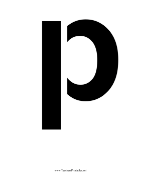 Stencil Lowercase P Teachers Printable