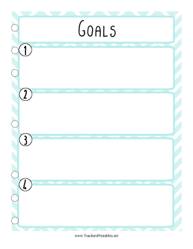 Teacher Organization Binder Goals Teachers Printable