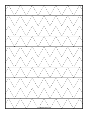 Triangle one-inch Blackline Master Teachers Printable