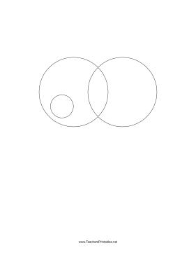 Venn Diagram Two Subsets Intersection with Subset Teachers Printable